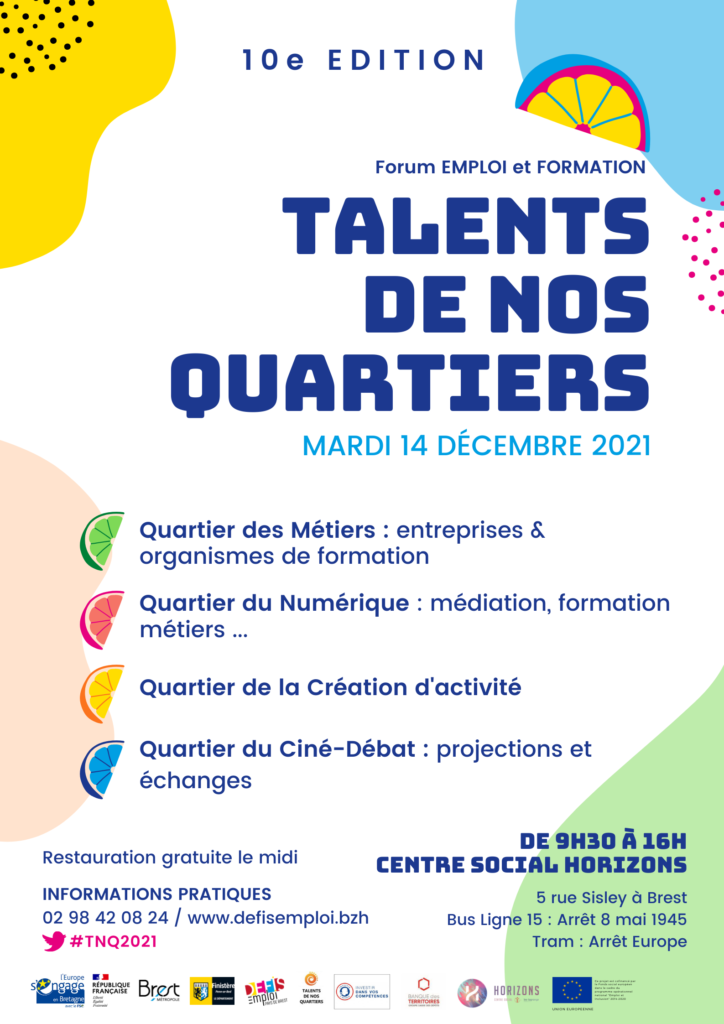 affiche forum talents de nos quartiers